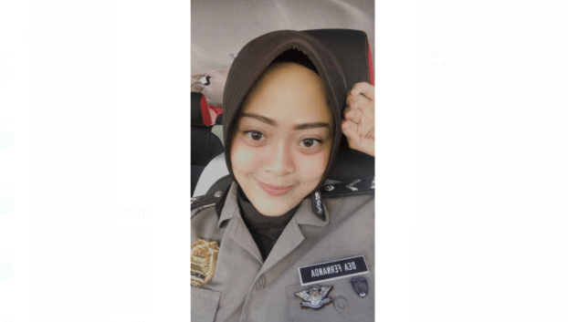 NEWS: Bripda Dea Fernanda Sari , salah satu anggota Polwan Polres Magelang yang foto fotonya dicatut oknum untuk penipuan (27/1/2020)-(Foto: Istimewa)