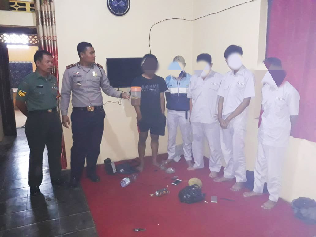 Pesta Miras, Lima Pelajar Diamankan Polsek Dukun