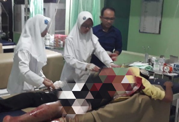 Tawuran Pecah di Salaman, Satu Pelajar Bersimbah Darah