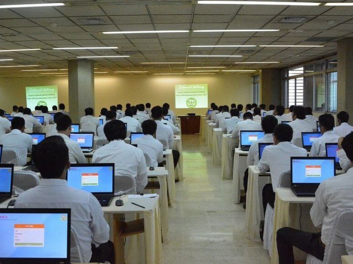 ILUSTRASI : Para peserta tes SKD CPNS (Foto: Istimewa)