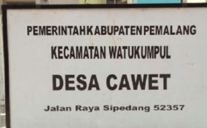 Unik Desa Bernama Cawet, Ternyata Ini Asal Usulnya