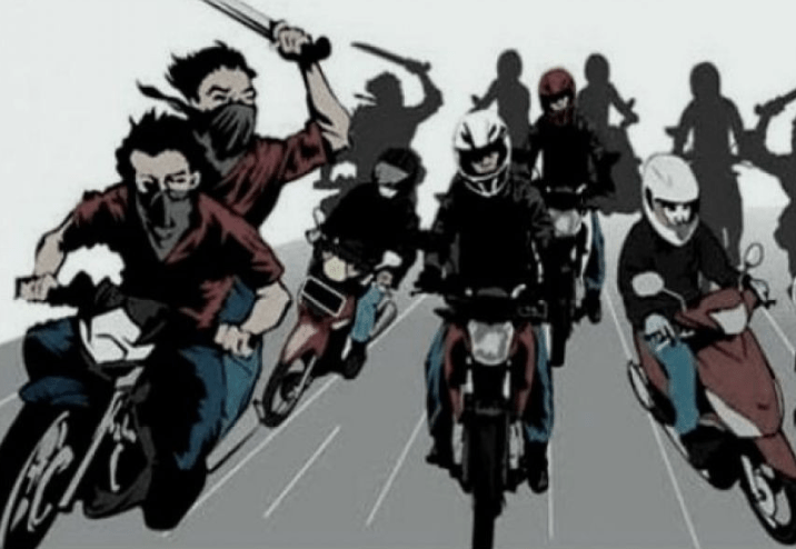 Ilustrasi pembacokan diduga oleh rombongan klitih