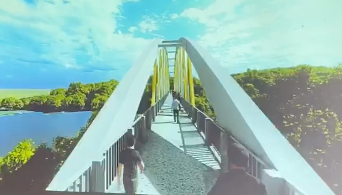 MASTERPLAN: Gambar skywalk dari Mendut, Pawon dan Borobudur yang akan melintas di atas Kali Progo. (Foto: Istimewa)