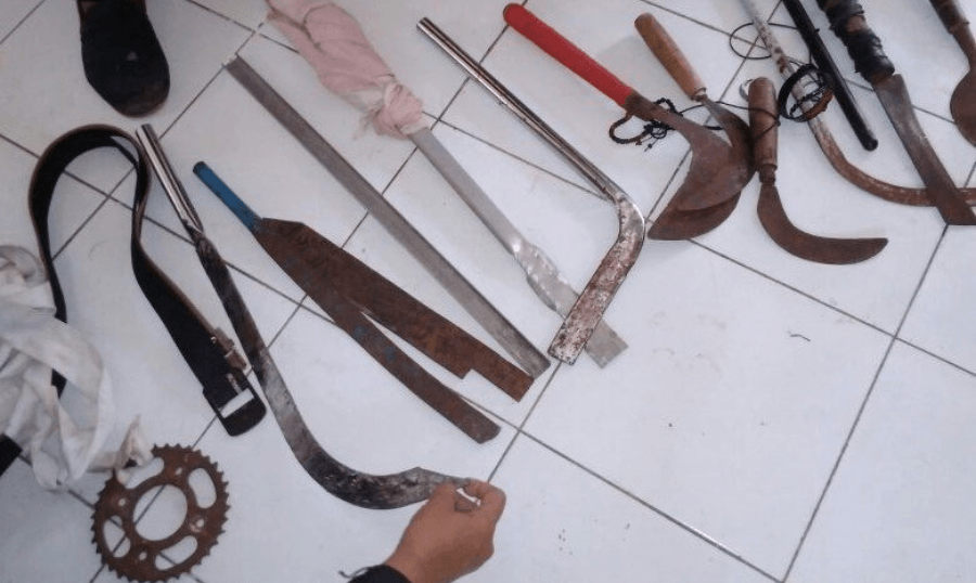 Konvoi Bersenjata Tajam di Jalan Magelang Sepuluh Remaja Diamankan