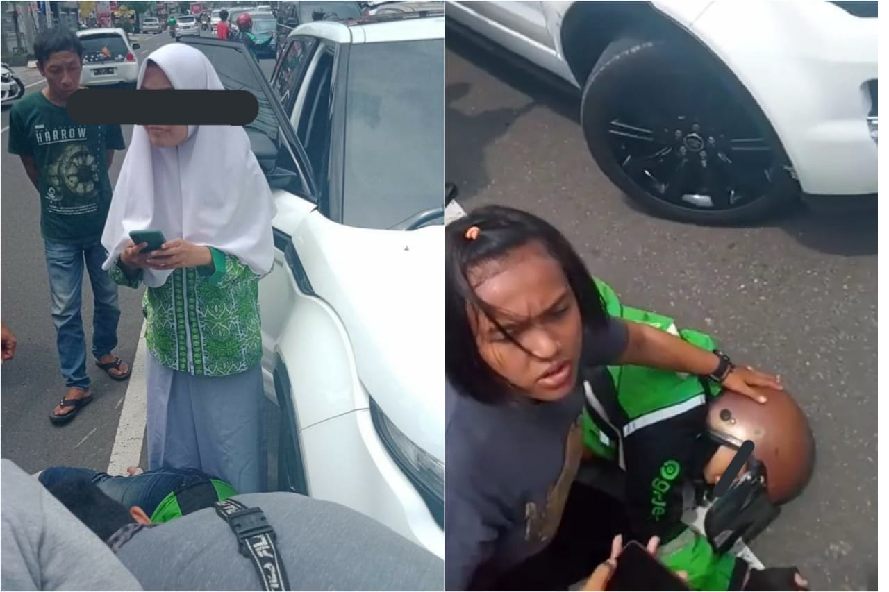NEWS: SIswi SMA pengendara Range Rover putih setelah menabrak ojol perempuan di jogja (3/3/2020)-(Foto: Istimewa)