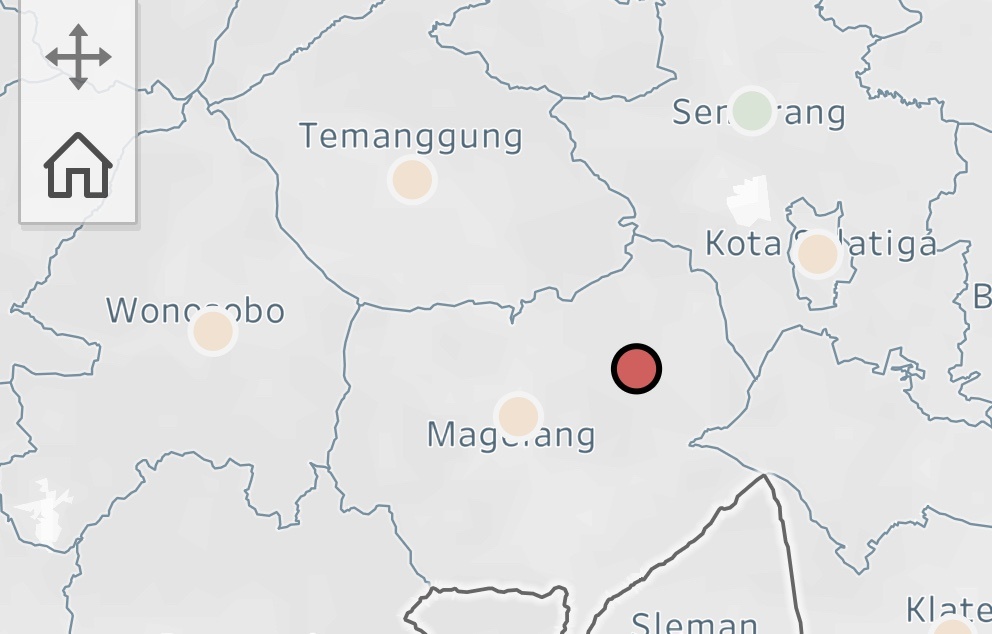 Peta Sebaran Corona di Kota dan Kabupaten Magelang