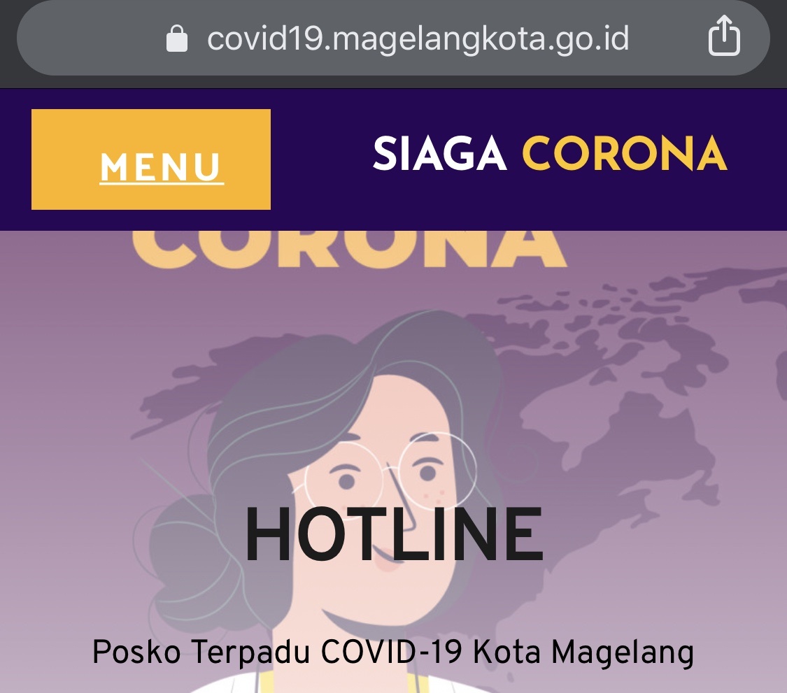 Ini Website Untuk Pantau Perkembangan Corona di Kota dan Kabupaten Magelang