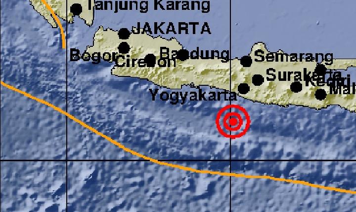 BREAKING NEWS : Gempa Bumi di Lautan Jogjakarta