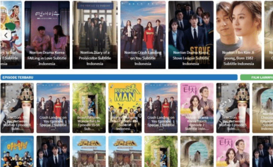 Daftar Situs Film Drama Korea Subtitel Indonesia