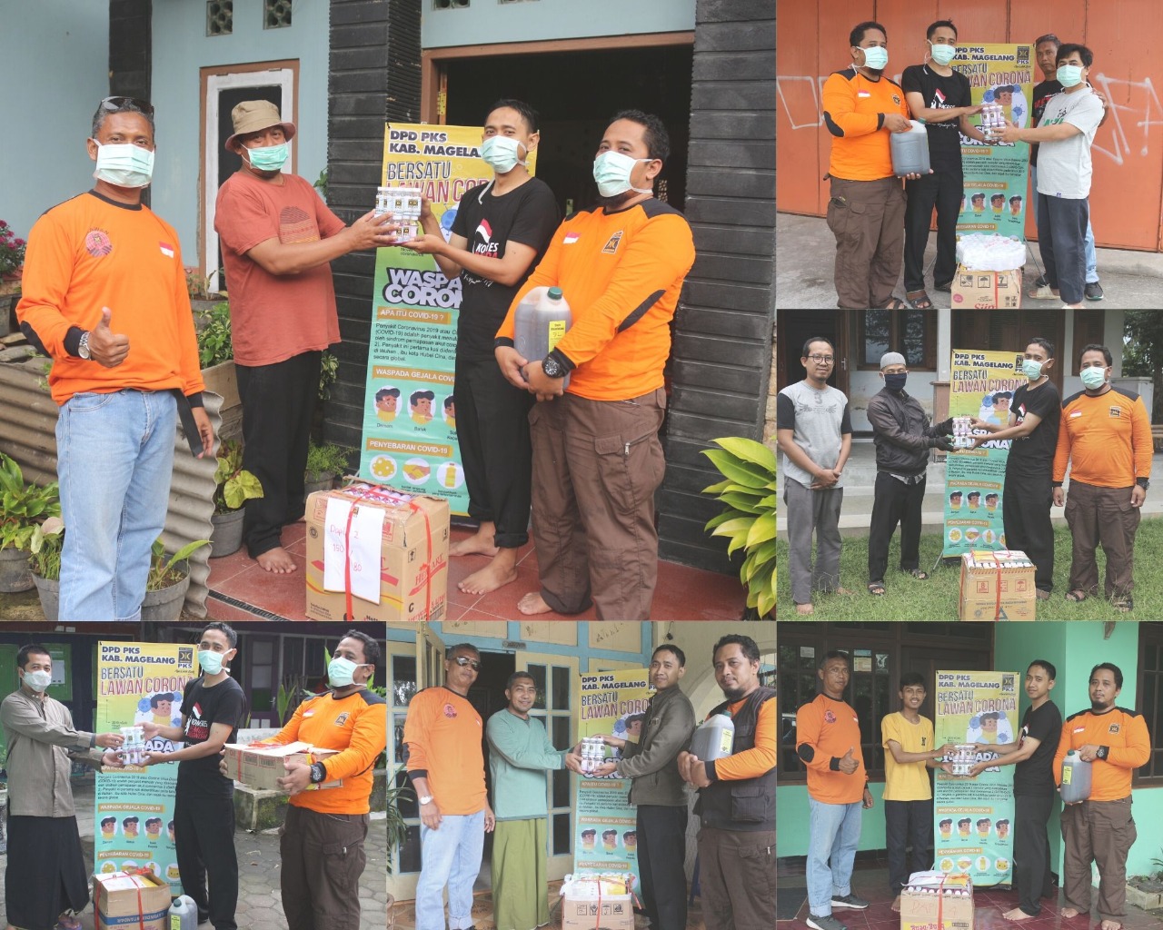 PEDULI: PKS Kabupaten Magelang mendistribusikan amunisi mengantisipasi Covid-19 ke seluruh kader, Sabtu (4/4). (Foto: humaspkskabmagelang)
