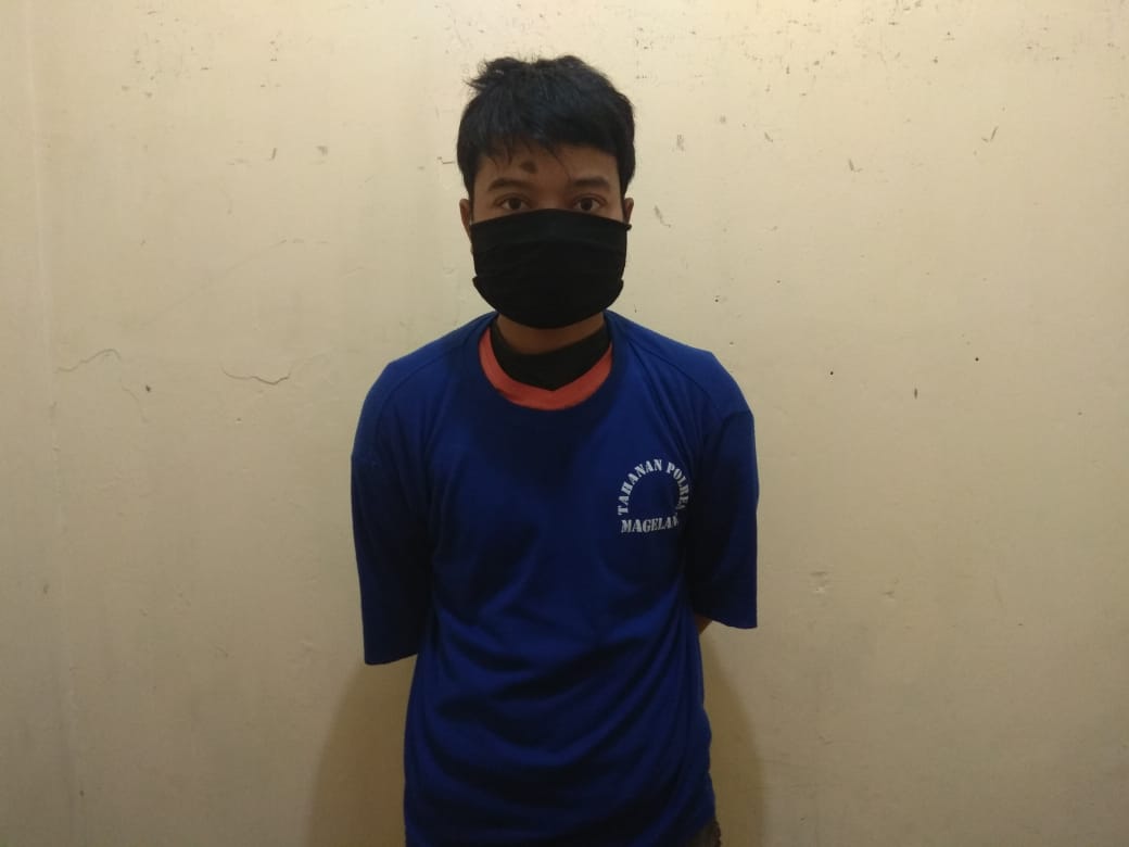 NEWS: Residivis pelaku curat ini kembali lakukan aksi kriminalnya dan diamankan polisi di Magelang (13/4/2020)-(Foto: Istimewa)