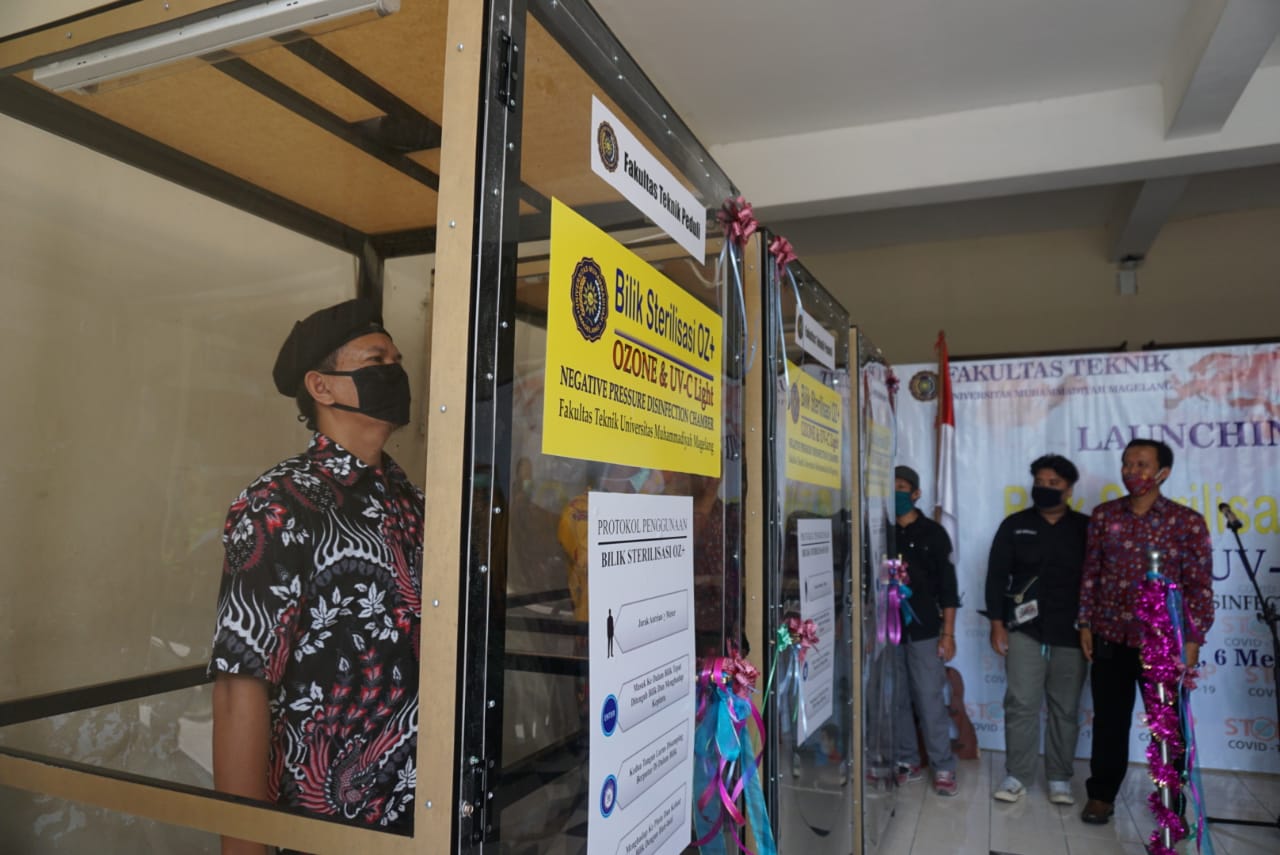 NEWS: Bilik sterilisasi dengan metode ozon diciptakan UM Magelang (6/5/2020)-(Foto: Istimewa)