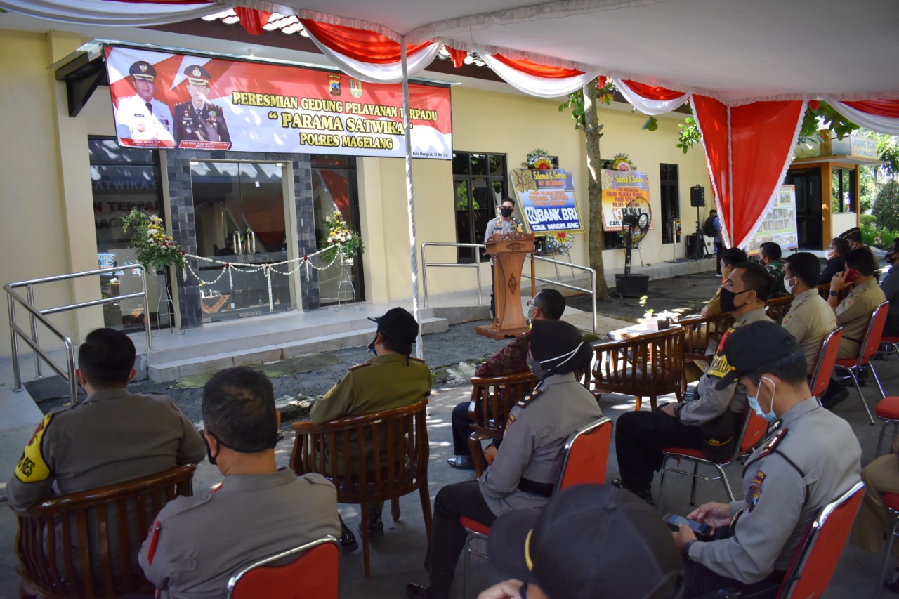 NEWS: Gedung Pelayanan Terpadu Polres Magelang telah diresmikan (12/5/2020)-(Foto: Istimewa)