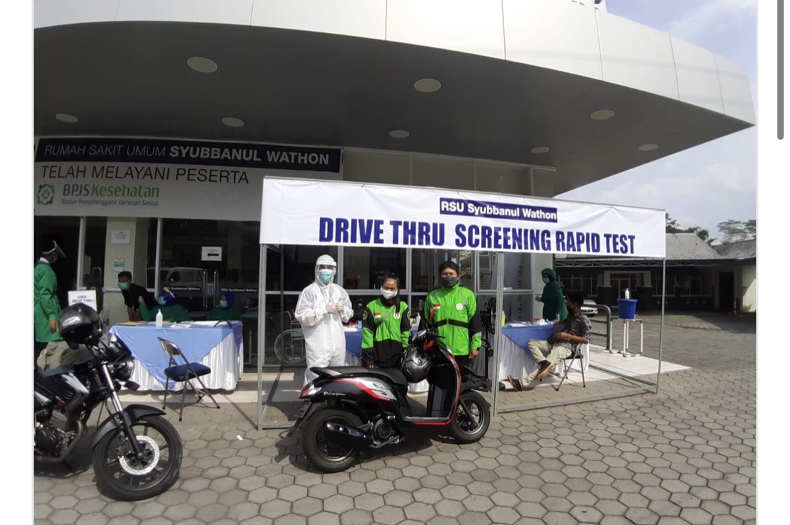 Ojek Online Magelang Jalani Rapid Test, Ini Hasilnya