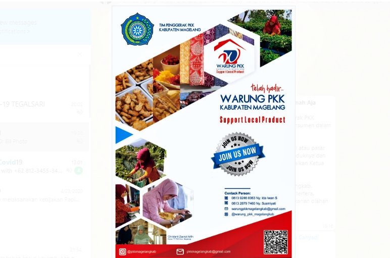 Warung PKK Virtual hadir untuk UMKM Kabupaten Magelang
