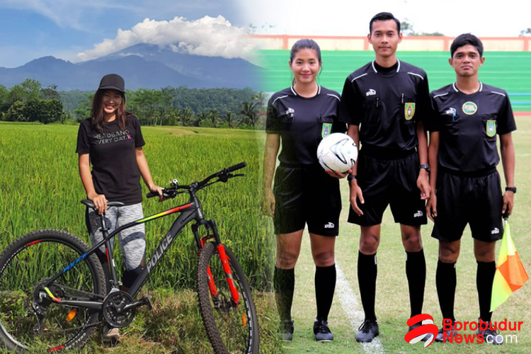 CANTIK: Potret Alenne Theresia Laloan saat di luar dan di dalam lapangan (Sumber: instagram @atlaloan)