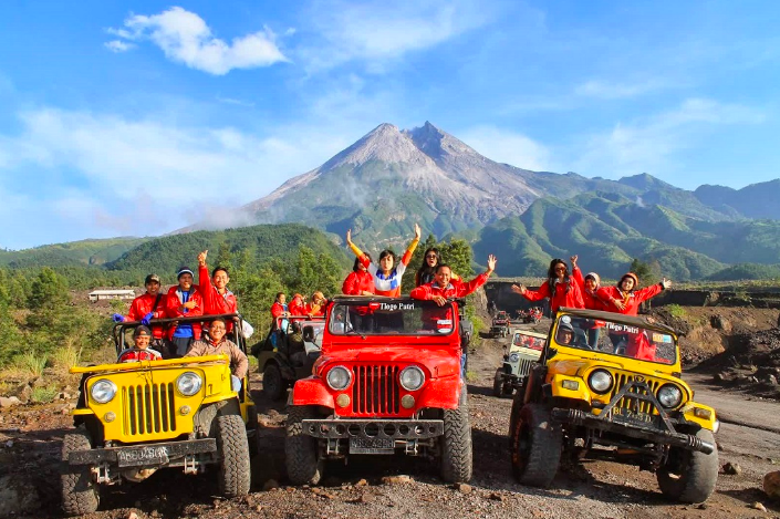 MERAPI: Objek wisata Lava Tour di Kaliurang menjadi salah satu destinasi yang kembali dibuka ditengah pandemic covid-19. (Foto: internet)