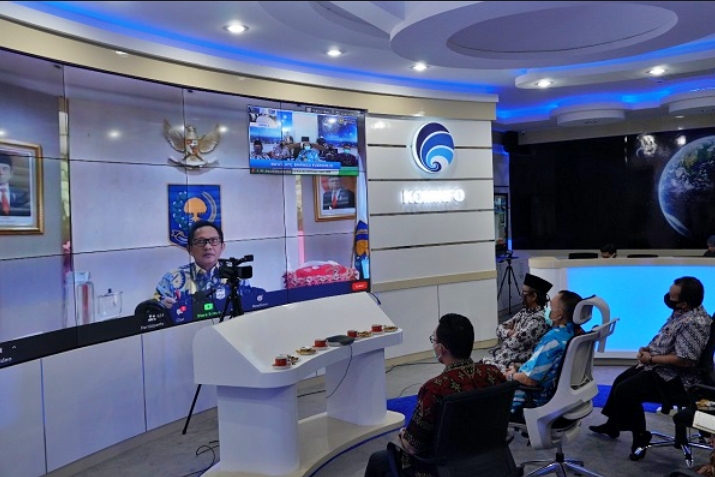Bupati Purworejo sat converence dengan mendagri terkait persiapan Pilkada