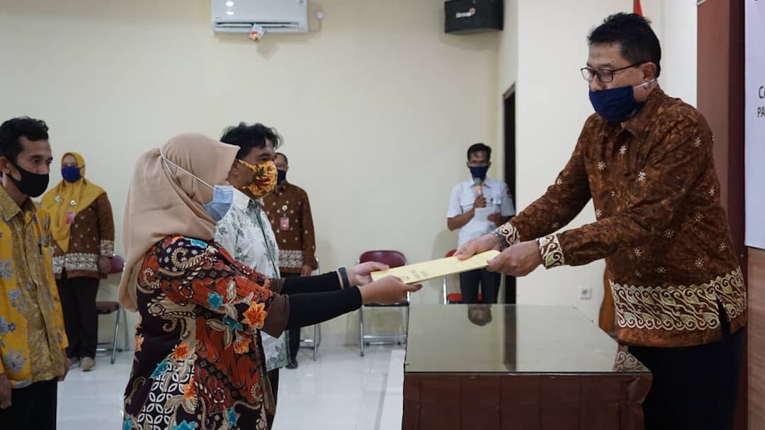 Prosesi Pelantikan PPS oleh KPU Kota Magelang ditengah Pandemi Covid-19