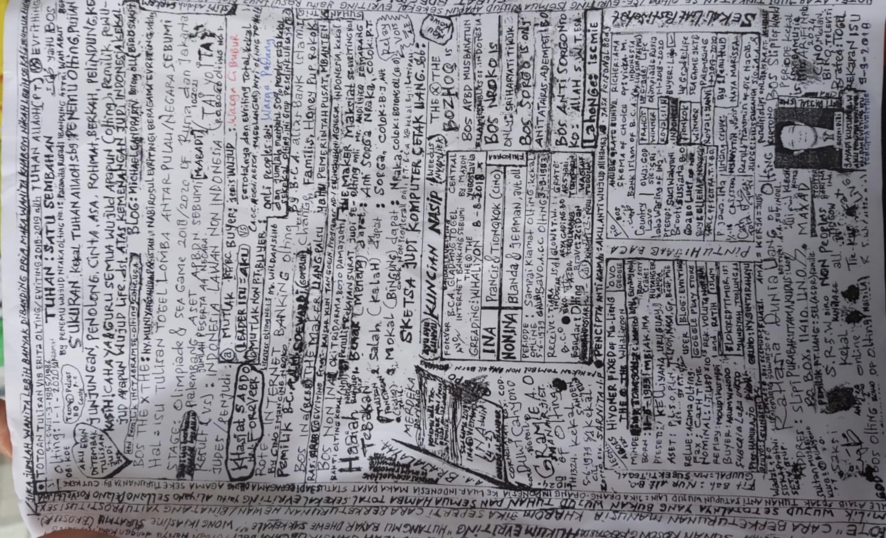 Seorang Pria Sebarkan Selebaran Aneh di Pasar Rejowinangun Kota Magelang