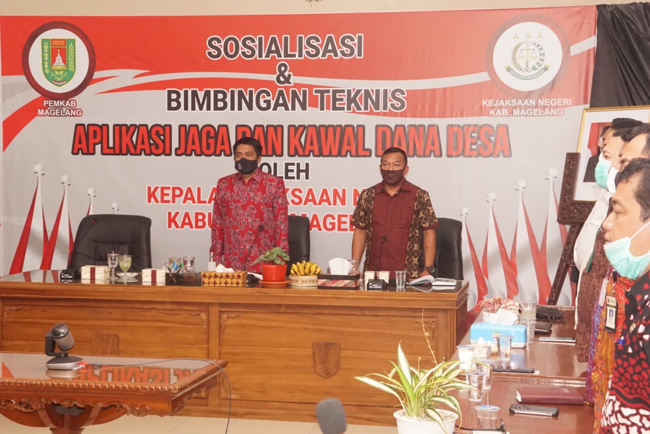 Bimtek dan Sosialisasi Aplikasi Jaga dan Kawal Dana Desa di Magelang (3/7/2020)-(Foto: istimewa)