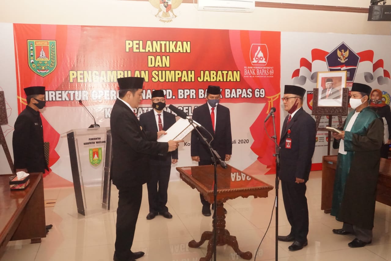 Pelantikahn Direktur Operasional Bank Bapas 69 (29/7/2020)-(Foto: istimewa)