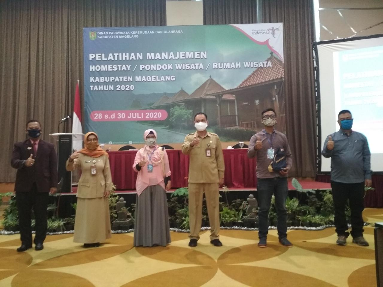Pelatihan management homestay oleh Disparpora Kabupaten Magelang (28/7/2020)-(Foto: Istimewa)