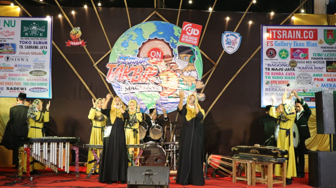 Salah satu peserta Festival Takbir Magelang 2020 saat pentas di atas panggung (30/7/2020)-(Foto: Istimewa)