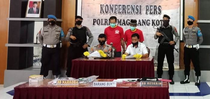 Polres Magelang Kota ungkap kasus narkotika jenis tembakau gorilla di Kota Magelang