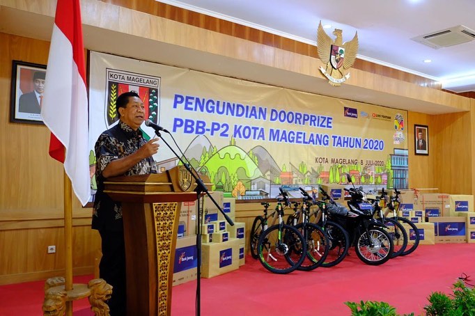 Pemkot Magelang mengeapresiasi warga yang disiplin membayar Pajak Bumi Bangunan Perkotaan dan Pedesaan (PBB-P2) Kota Magelang tahun 2020