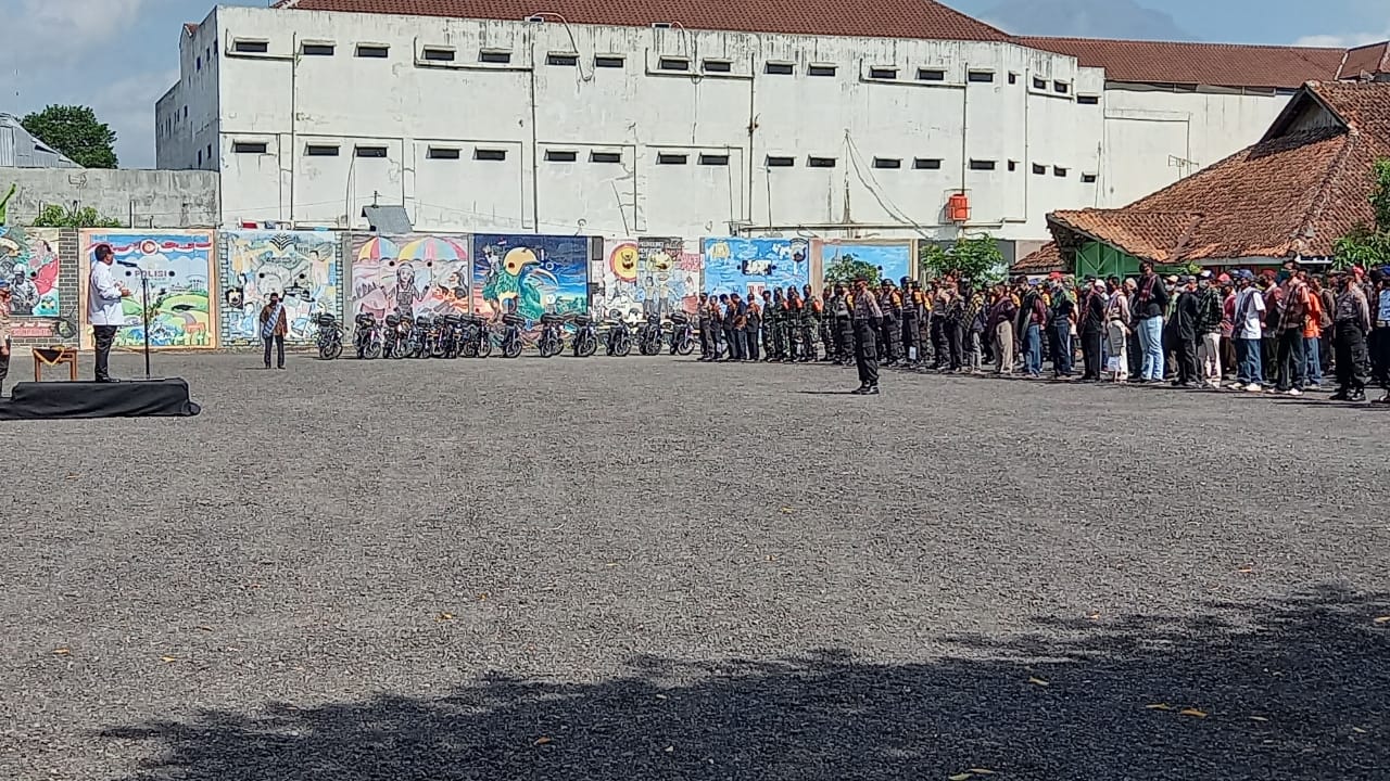 Apel besar keamanan Pilwalkot Magelang 2020 (27/8/2020)-(Foto: mta)