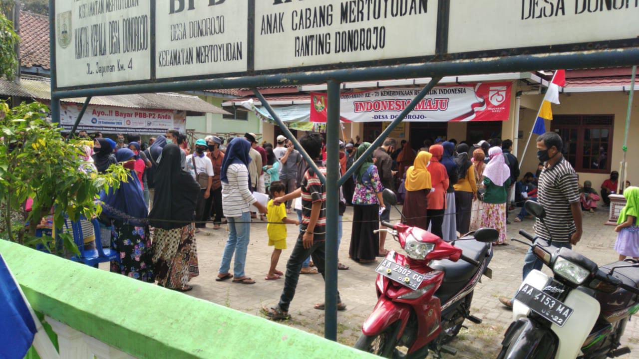 Bantuan covid desa Donorejo Mertoyudan