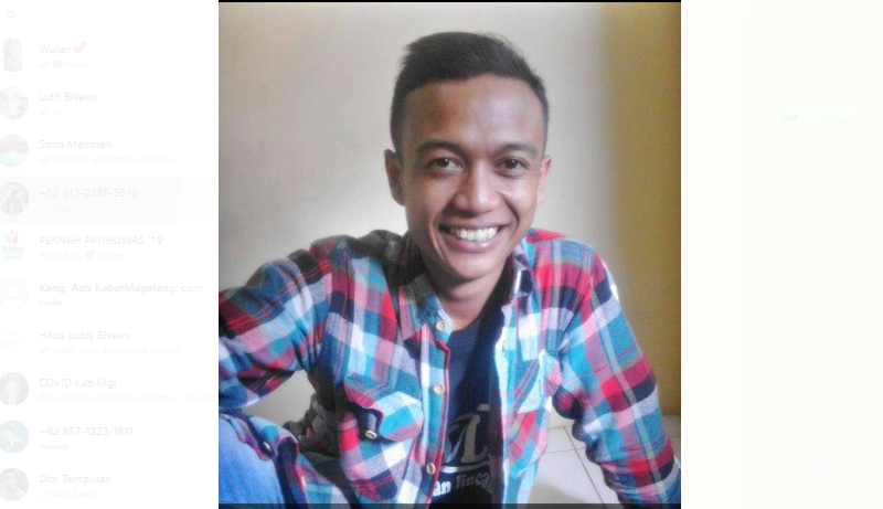 Eksan Aji Saputra warga Prayan Desa Pucang Kecamatan Secang Kabupaten Magelang dikabarkan hilang