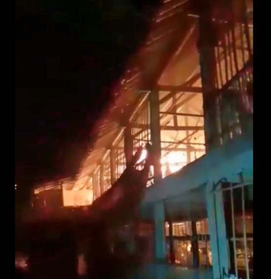 Kebakaran kandang ayam di srumbung (21/8/2020)-(foto: SS Video)
