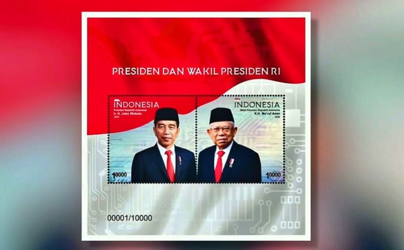 Prangko Versi Gambar Jokowi Amin