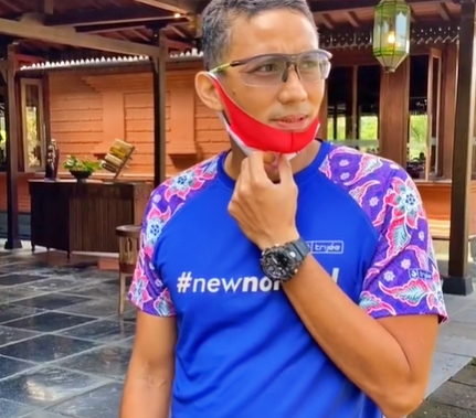 Sandiaga Uno di Grabag Magelang (14/8/2020)-(Foto: Istimewa)