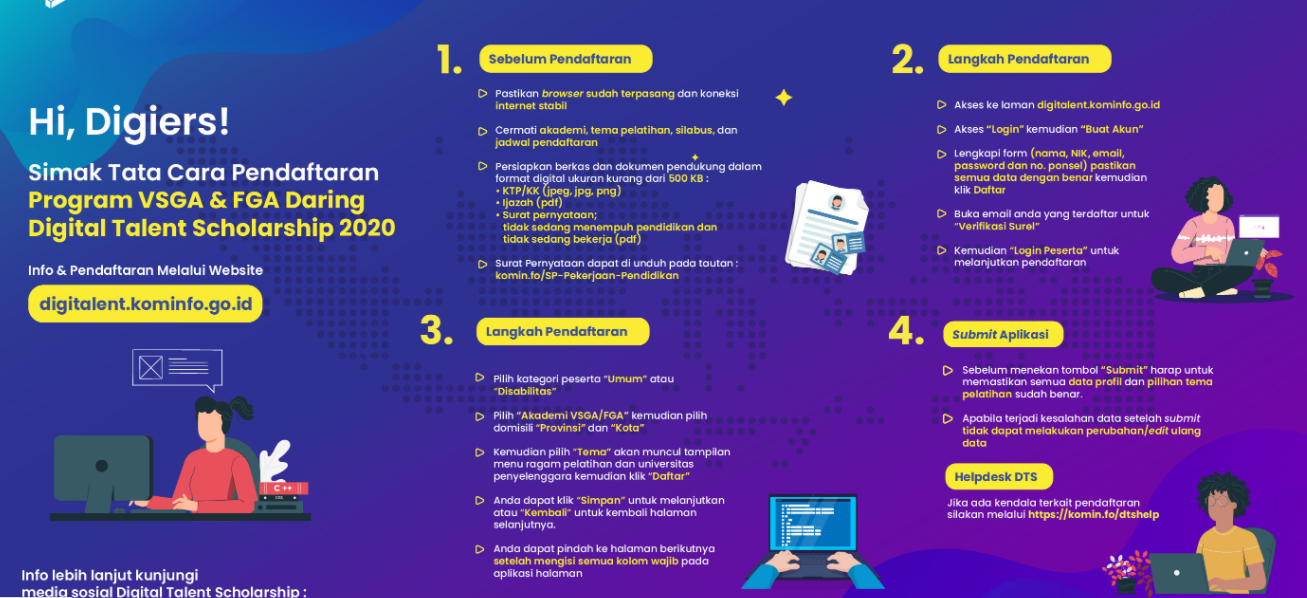 Kesempatan Dapat Beasiswa Pelatihan dari Kementrian Kominfo, Segera Daftar !!!