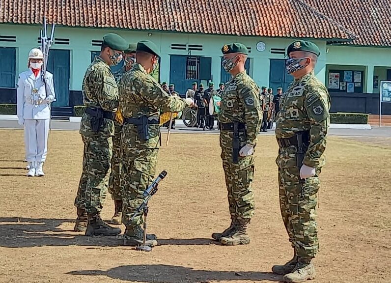 Acara Sertijab Komandan Batalyon Armed 11 Kostrad (1/8/2020).