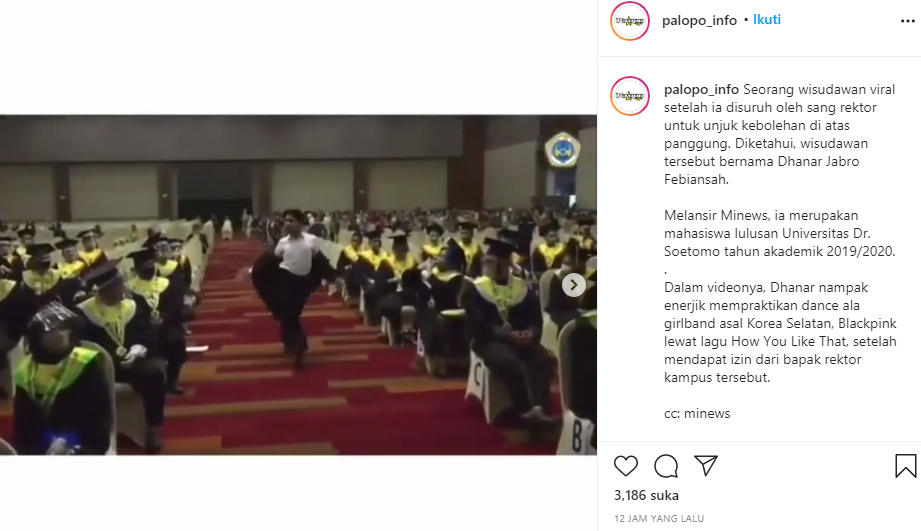 Viral !!! Video Wisudawan Ngdance Ala Girlband Korea Selatan