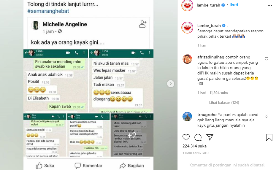 Viral !!! Satu Keluarga Tahu Positif Covid-19 Malah Keluyuran