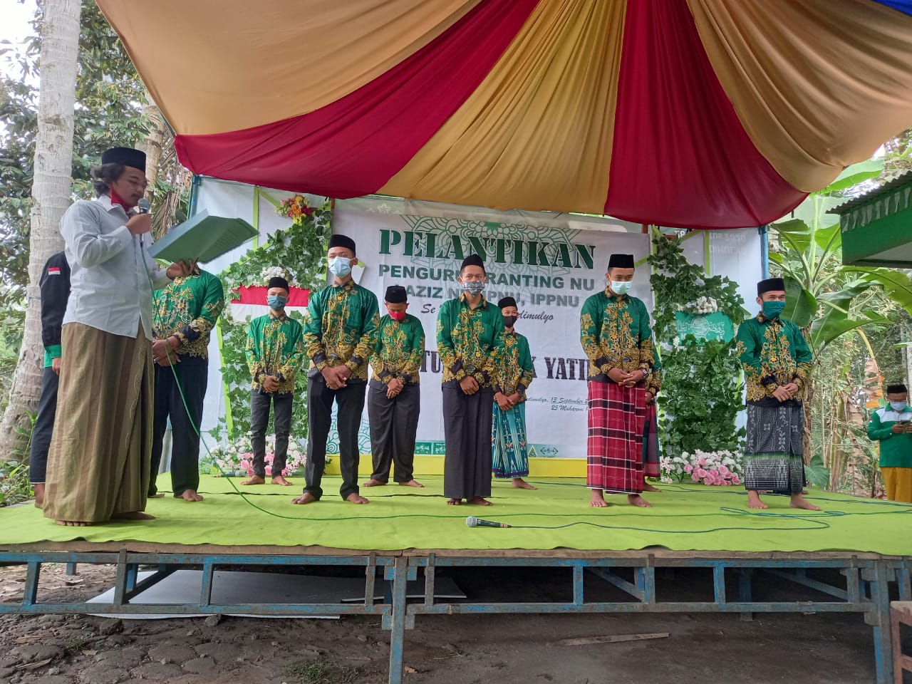 Pengurus Ranting, IPNU, IPPNU dan Lazis NU se Kecamatan Candimulyo Resmi Dilantik