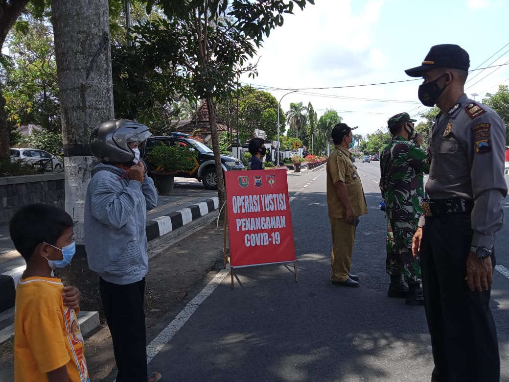 Operasi Yustisi Terus Digalakkan di Mungkid, Sejumlah Warga Terjaring