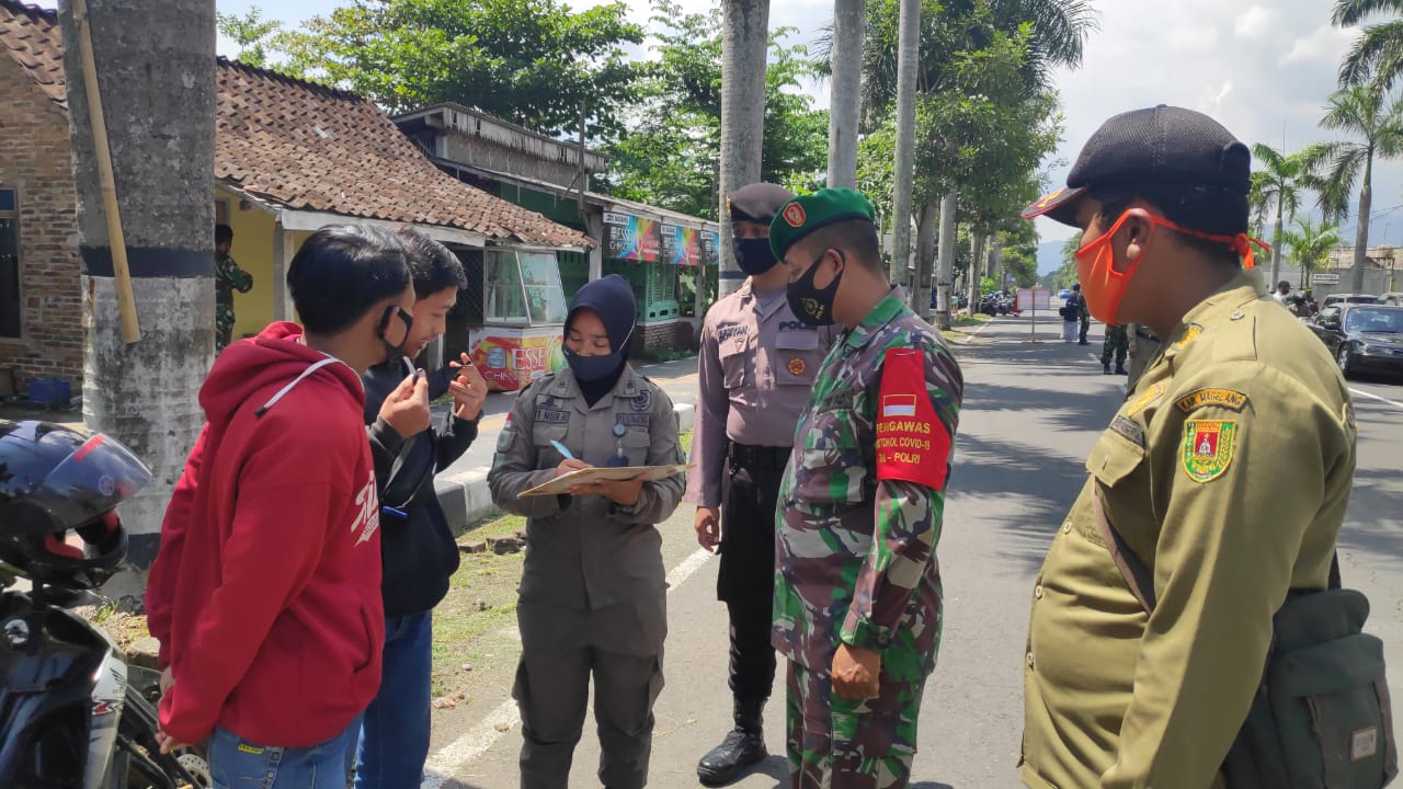Operasi Yustisi Tim Gabungan di Kota Mungkid (22/10/2020)