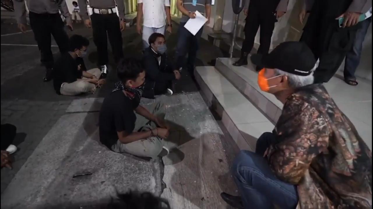 Dihadapan Ganjar, Peserta Aksi yang Ditangkap Polisi Tak Ngerti Materi