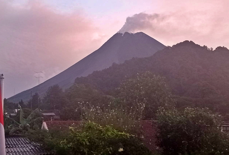 view Merapi dari Kaliurang (21/10/2020)-(Foto: BPPTKG)