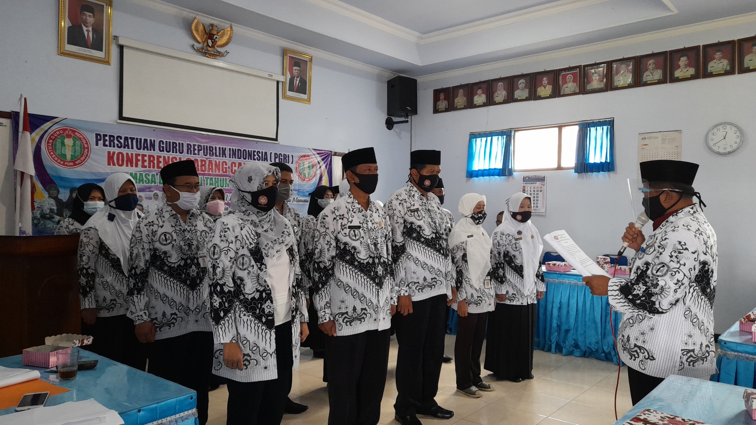 Konferensi PGRI Cabang Candimulyo (26/11/2020)-(Foto: istimewa)