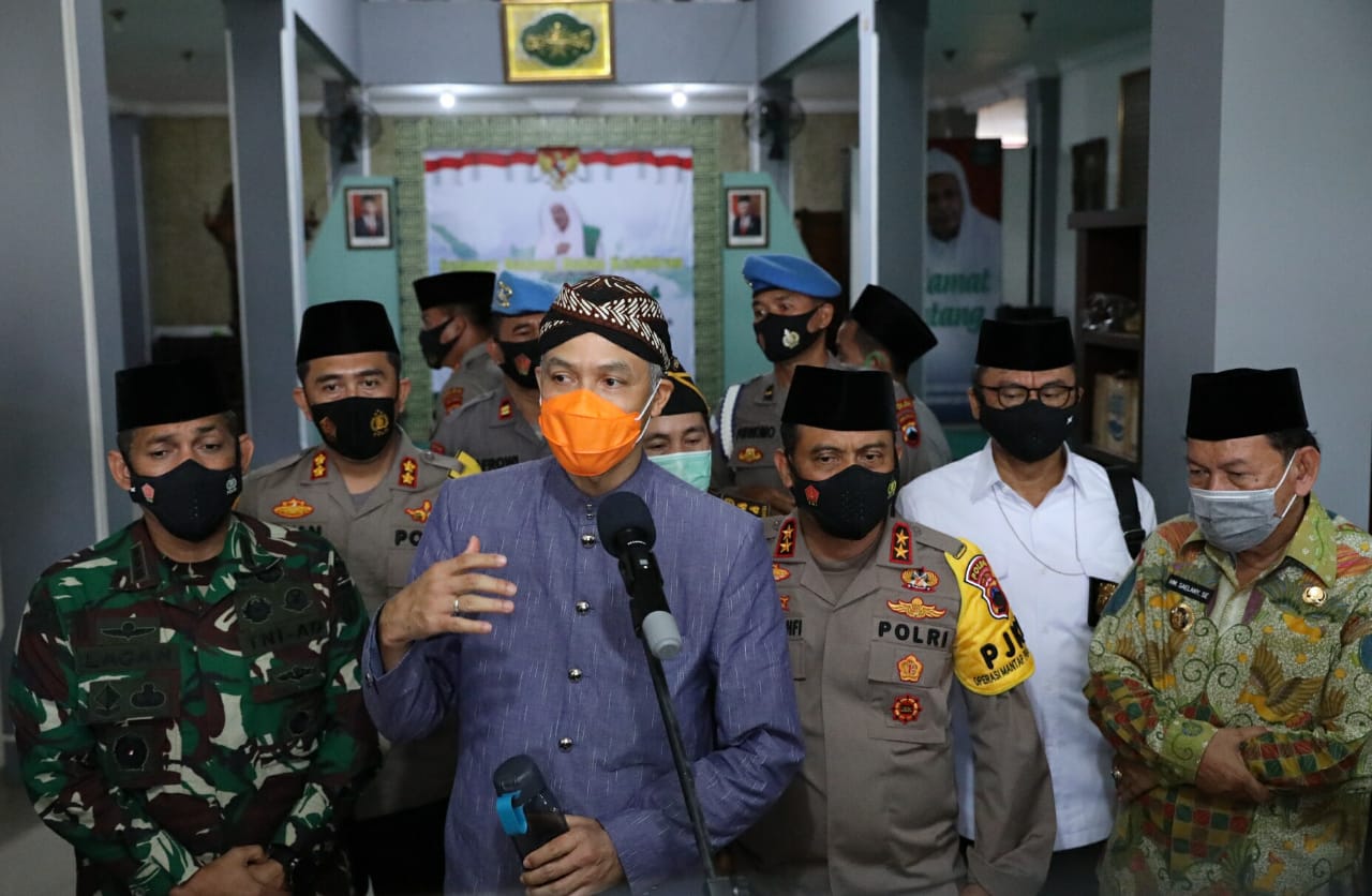 Ganjar saat meresmikan Desa Iklusif