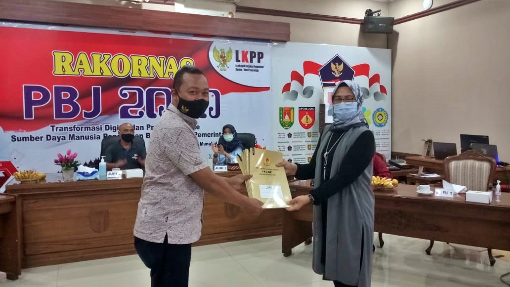 Koni saat launching lomba senam virtual piala bupati magelang