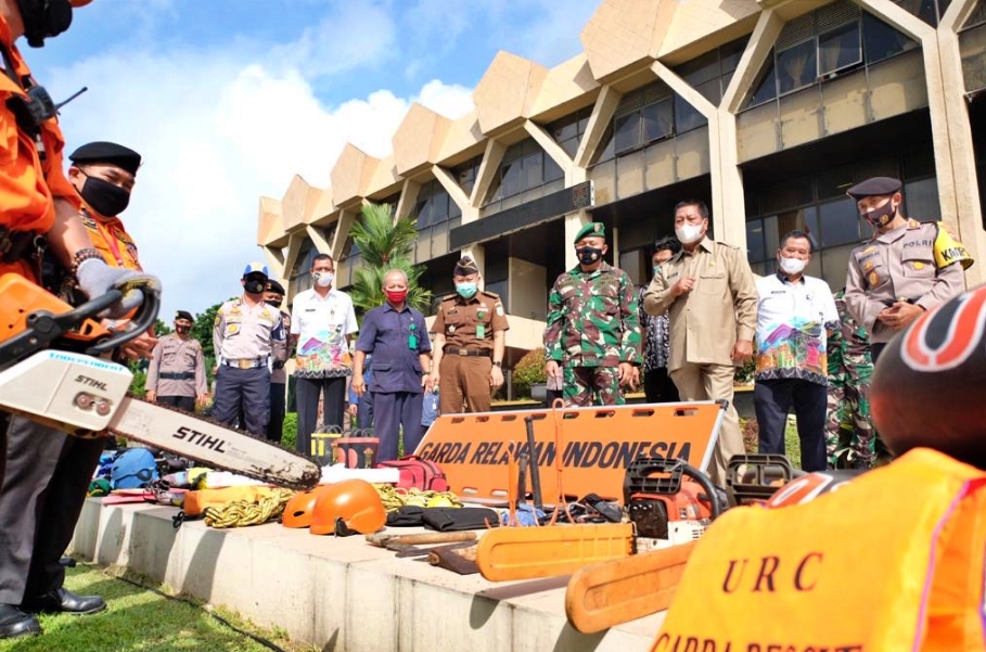Pemkot Magelang saat apel kesiap siagaan bencana alam (11/11/2020)-(Foto: Humas Pemkot)