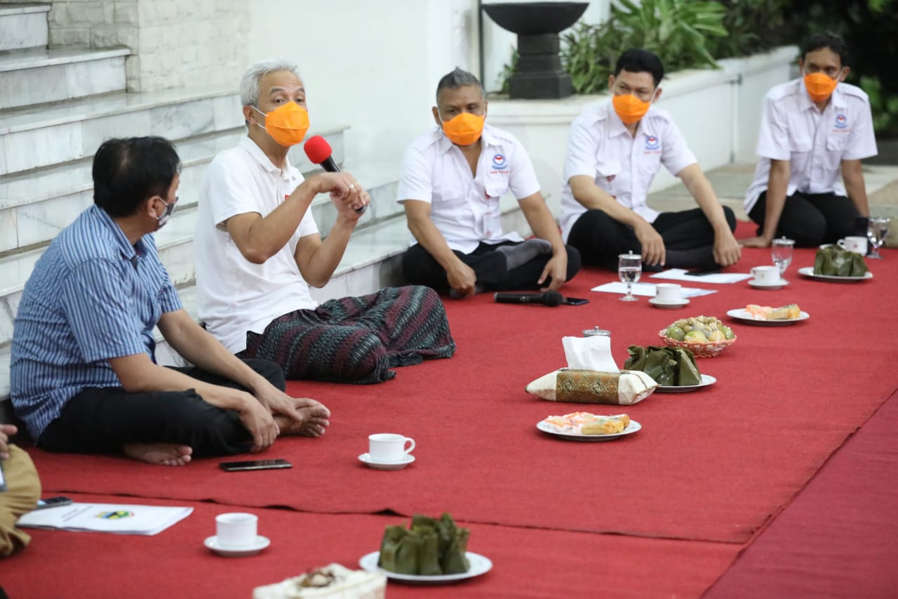 Perwakilan Buruh Mendatangi Ganjar Pranowo, Ini yang Disampaikan